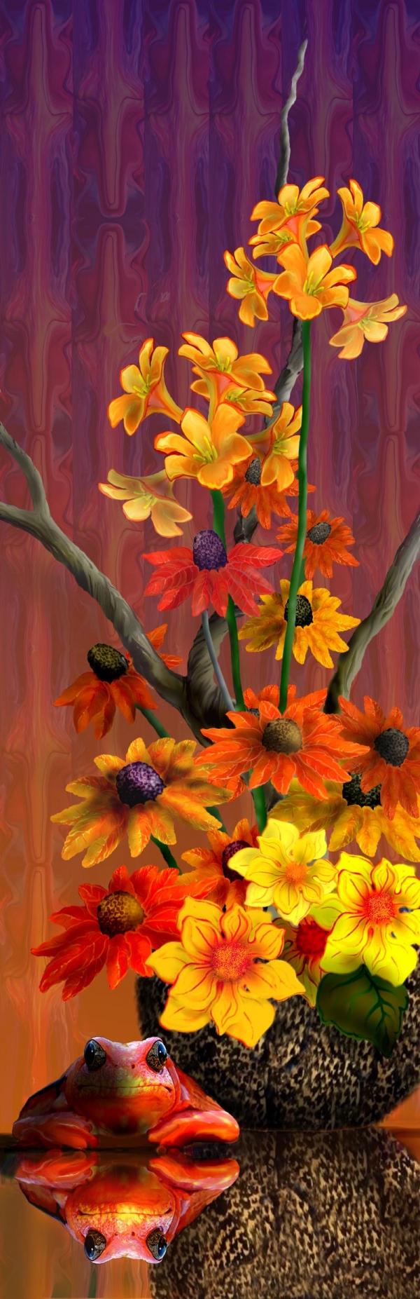 Creation of Froggy Flowers: Step 16